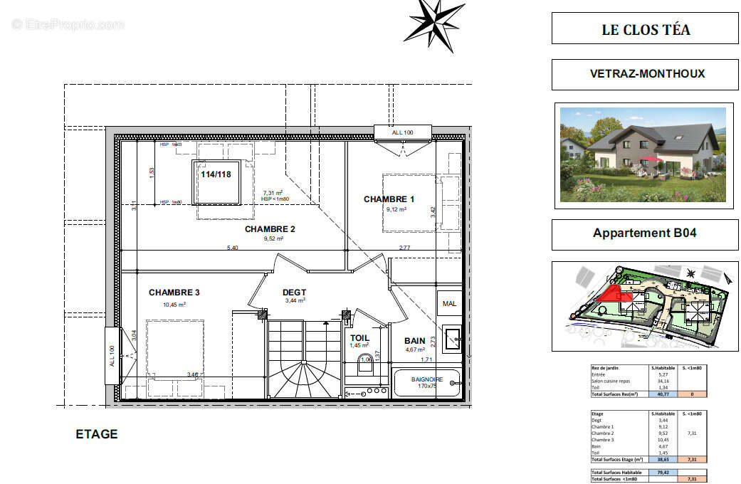 Appartement à VETRAZ-MONTHOUX