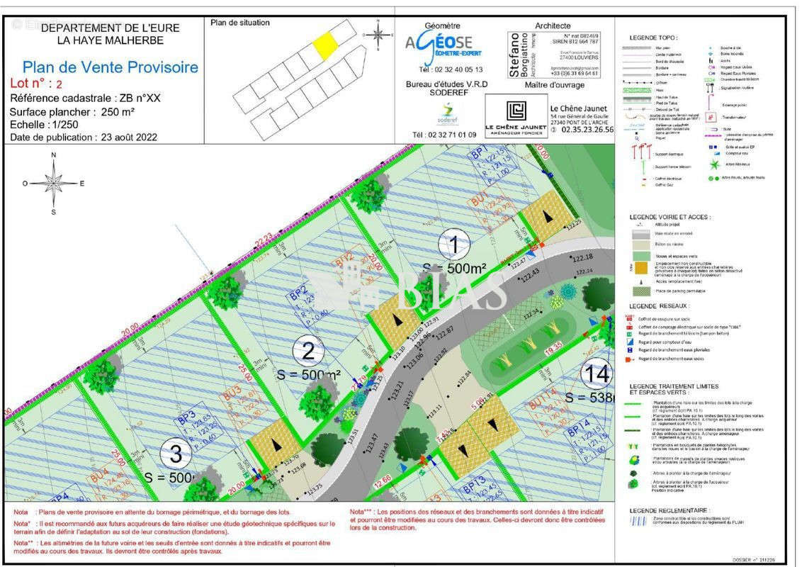 Terrain à LA HAYE-MALHERBE