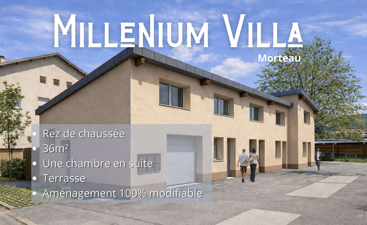 Appartement en rez de chaussée, une chambre avec terrasse - 34m² - NEUF - MORTEAU - photo 3