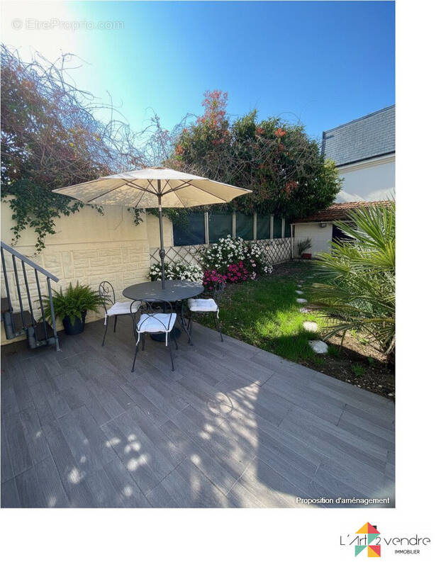 Terrasse exposée SUD - Appartement à MONTGERON