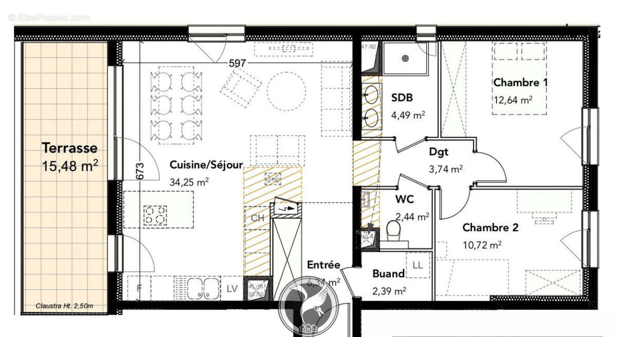 Appartement à BREUSCHWICKERSHEIM
