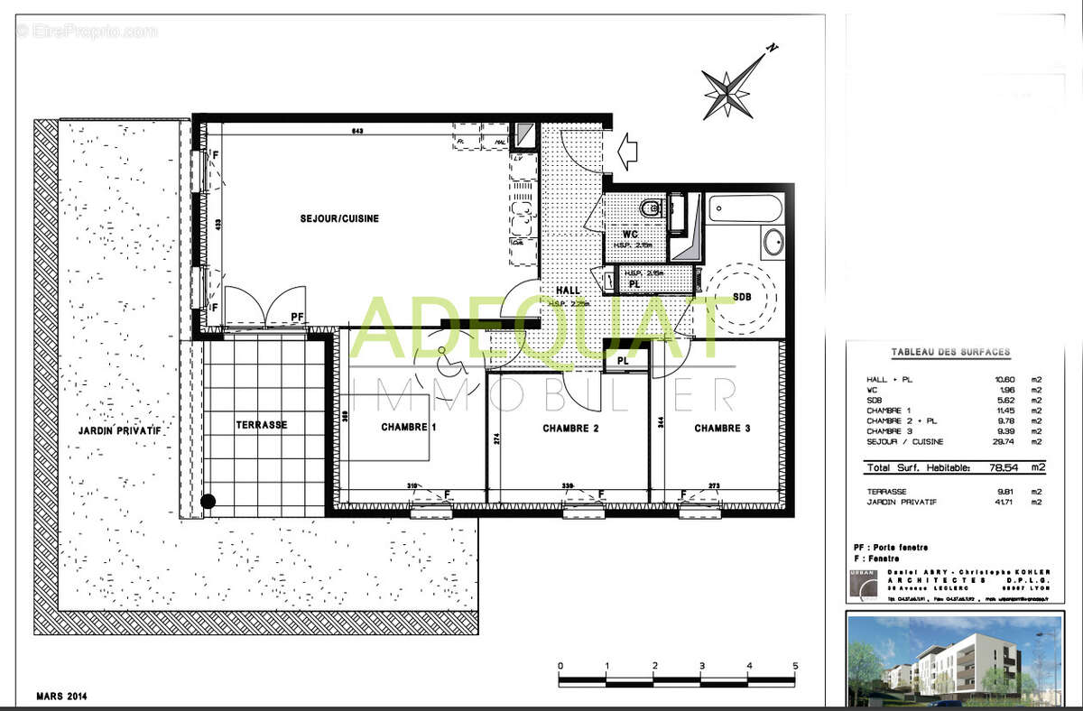 Appartement à BOURGOIN-JALLIEU