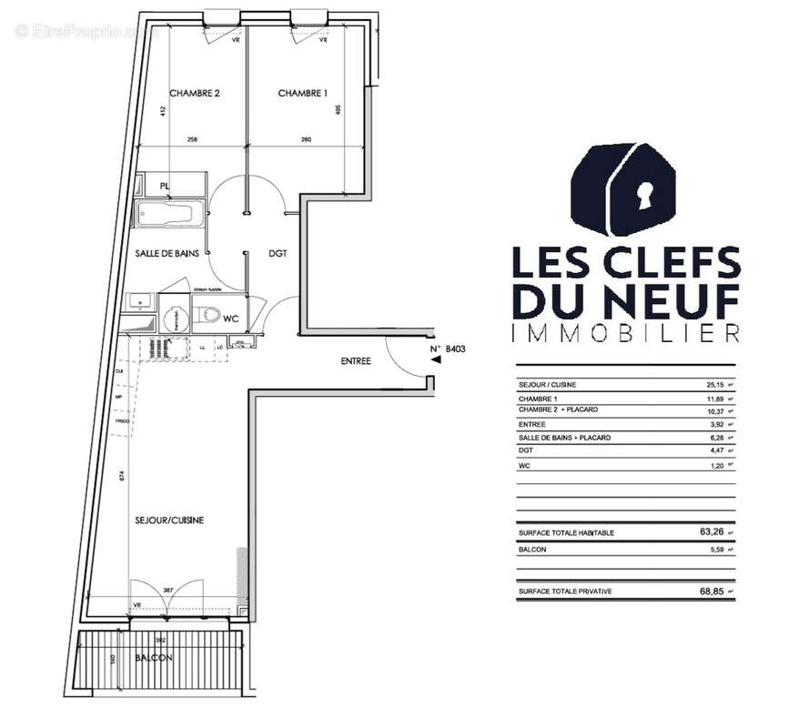 Appartement à TOULOUSE