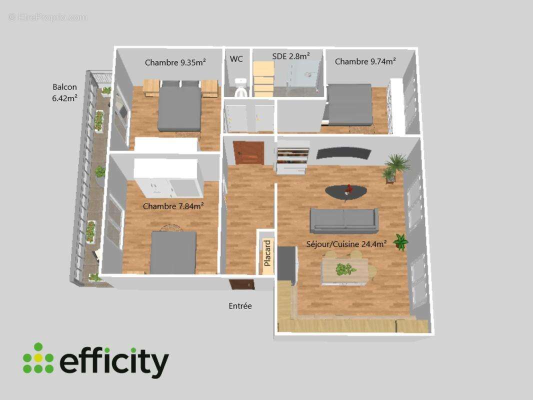 Appartement à VINON-SUR-VERDON