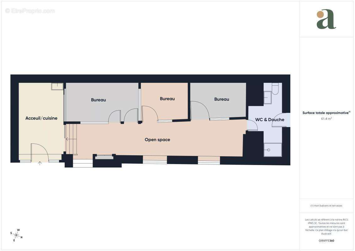 Bureau au rdc de 64m2 en vente à Rezé (44400) - photo 11