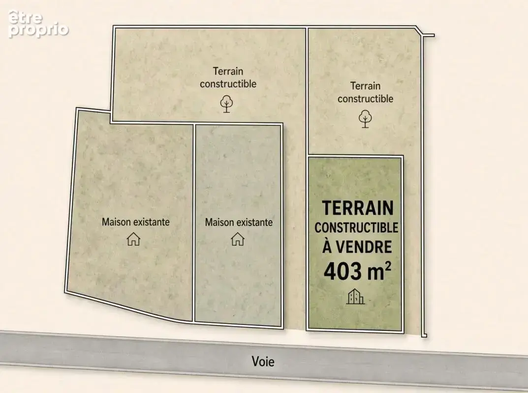 Terrain à vendre 403 m², Vair-sur-Loire (44) - photo 3