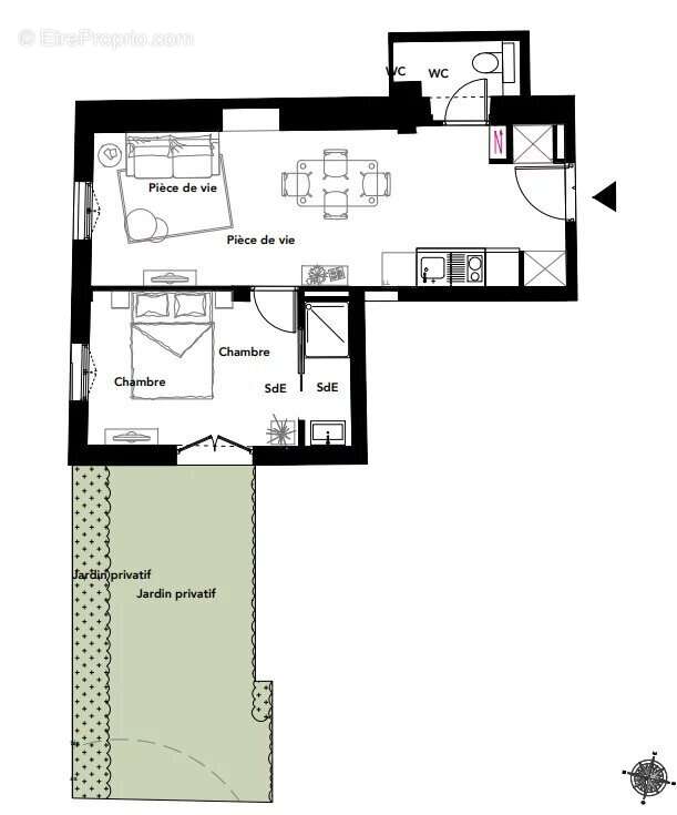 Appartement à TASSIN-LA-DEMI-LUNE