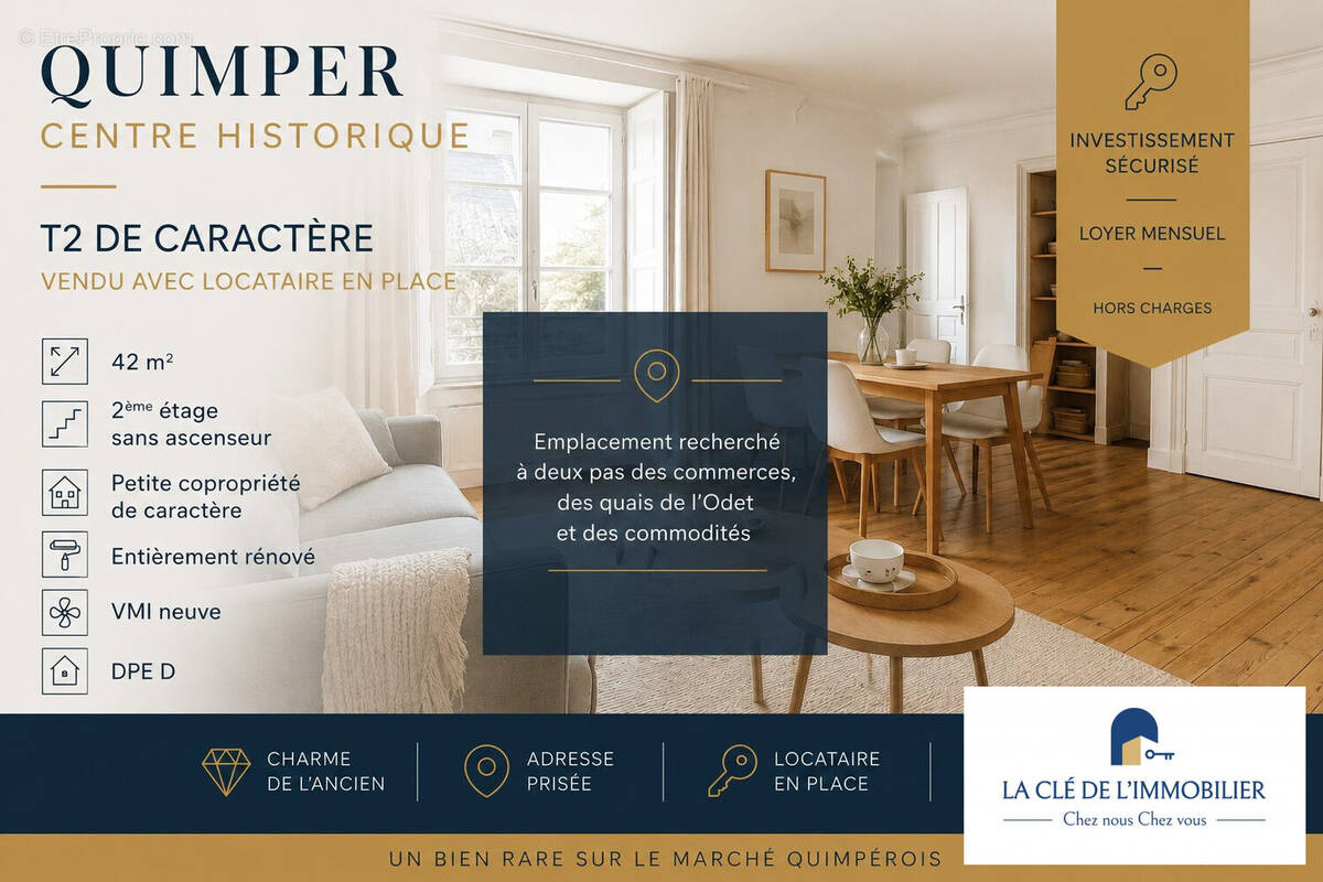 Appartement 42 m² à Quimper  - photo 5