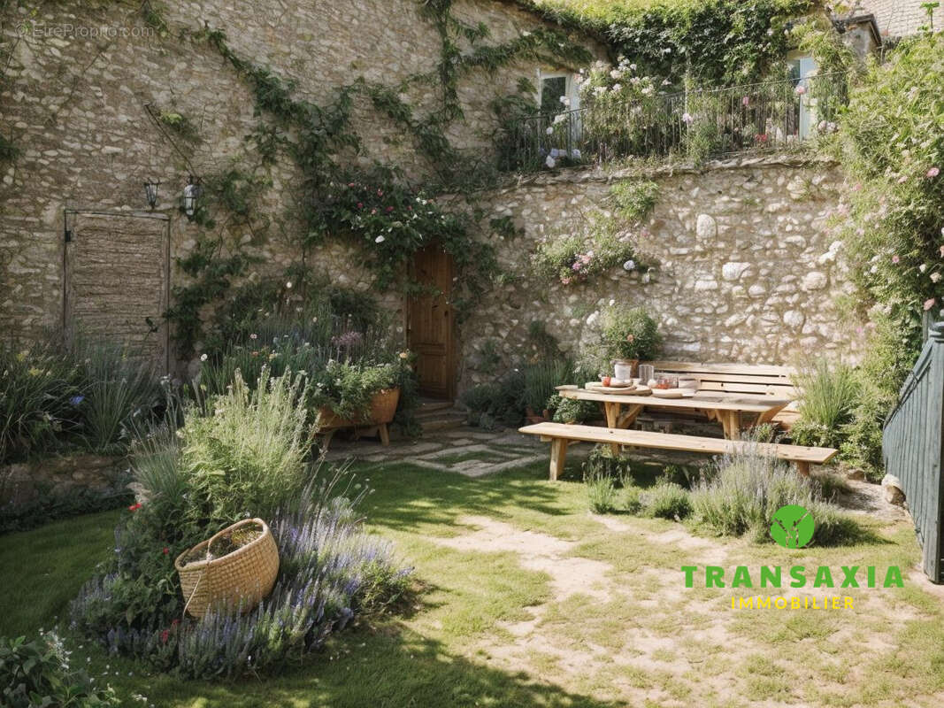 jardin patio - Maison à SAINT-LARY