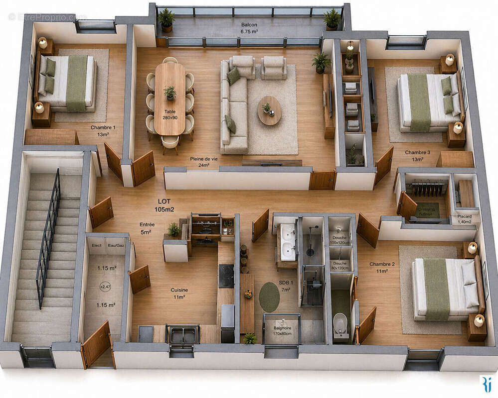 Appartement à ROUEN