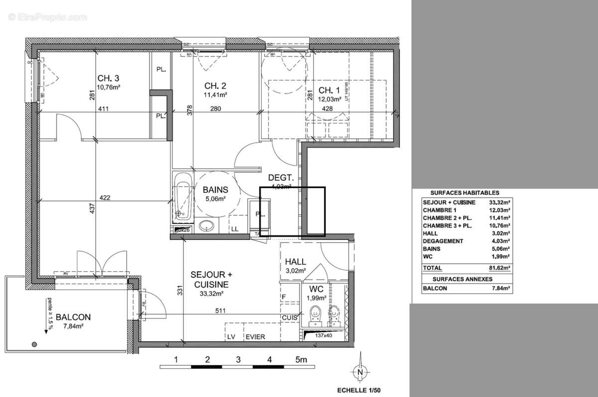 Appartement à SAINT-EGREVE