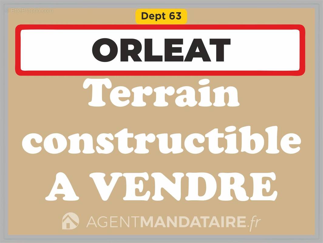 Terrain à ORLEAT