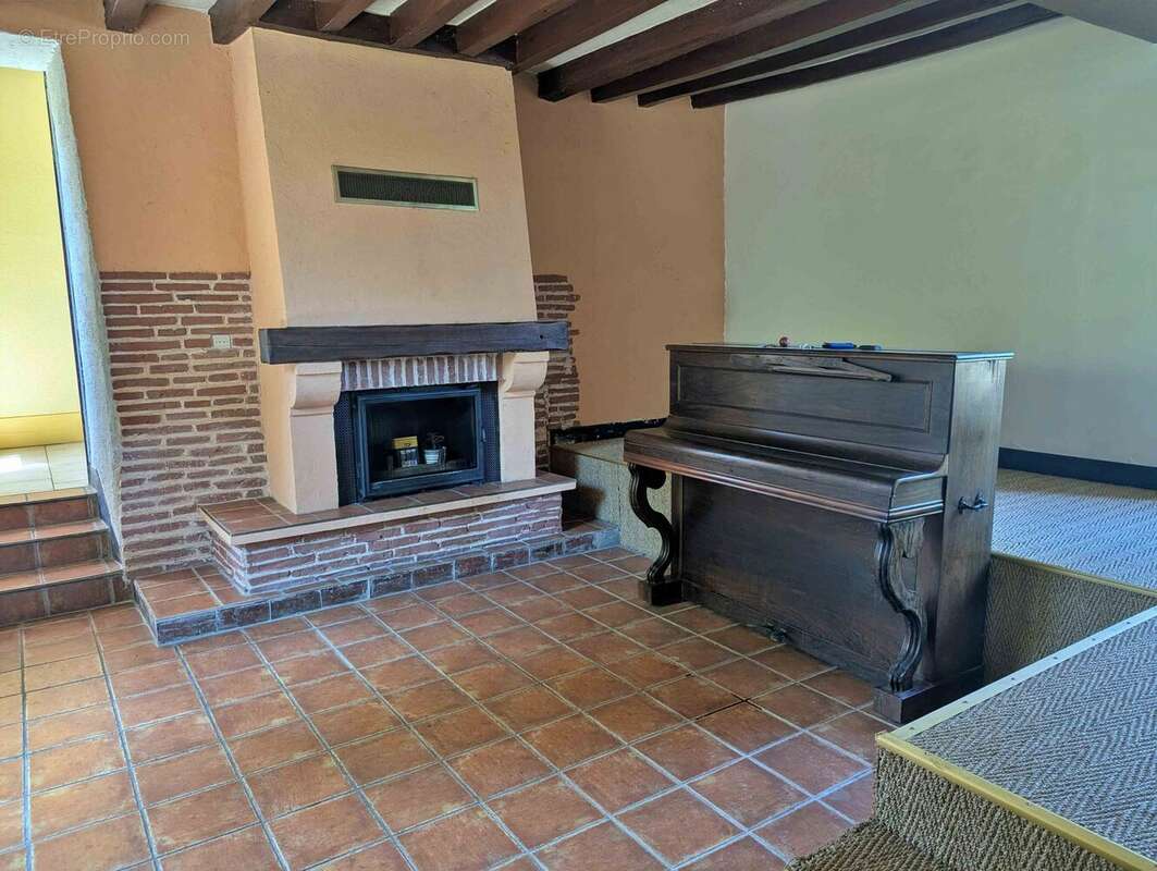 Salon avec insert à vendre proche Courson les Carrières - Maison à MOUFFY
