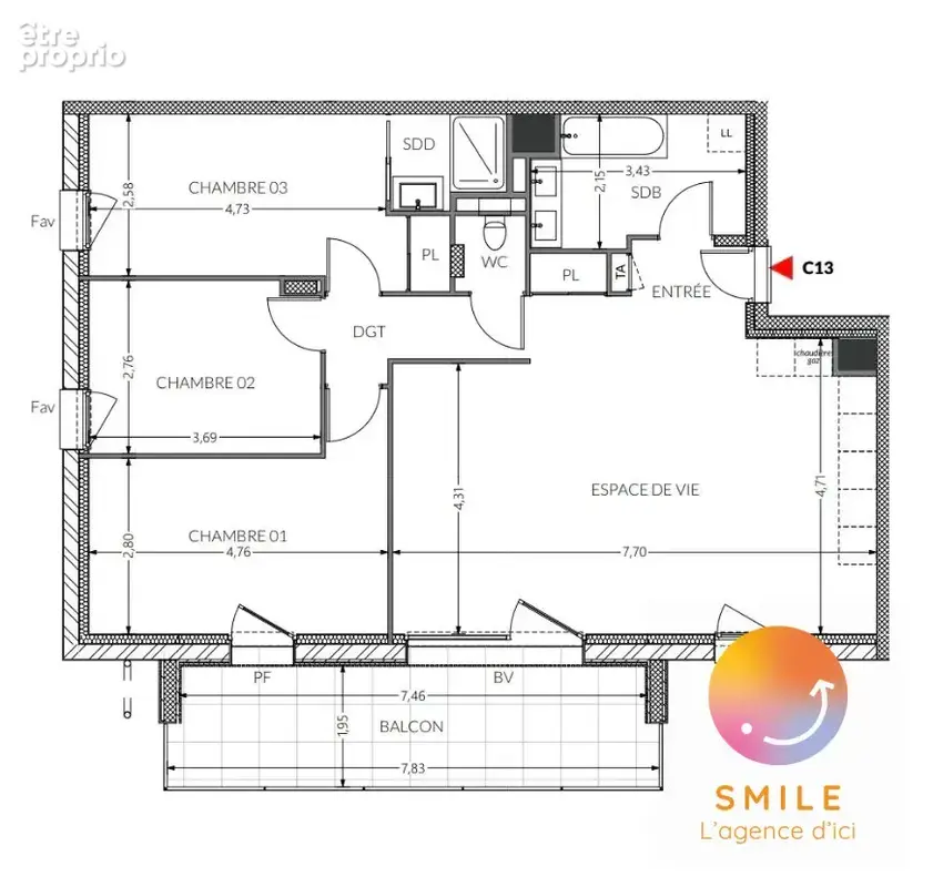 Appartement 3 pièces 68 m² à vendre à Saint-Sixt (74800) - photo 2