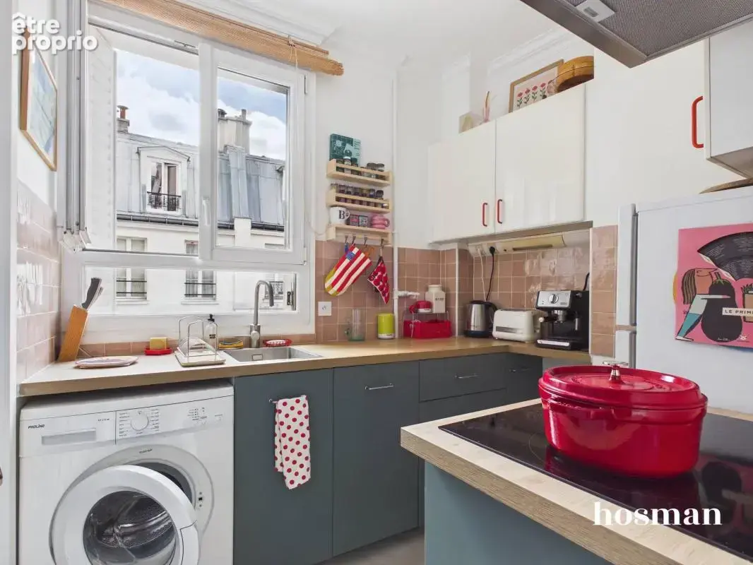 Paris 18ᵉ – 2 pièces avec ascenseur  37 m²  5ᵉ étage  calme & lumineux  cave - photo 10