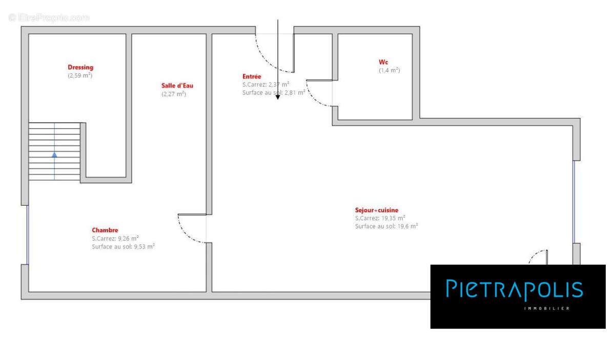Plan - Appartement à LYON-8E