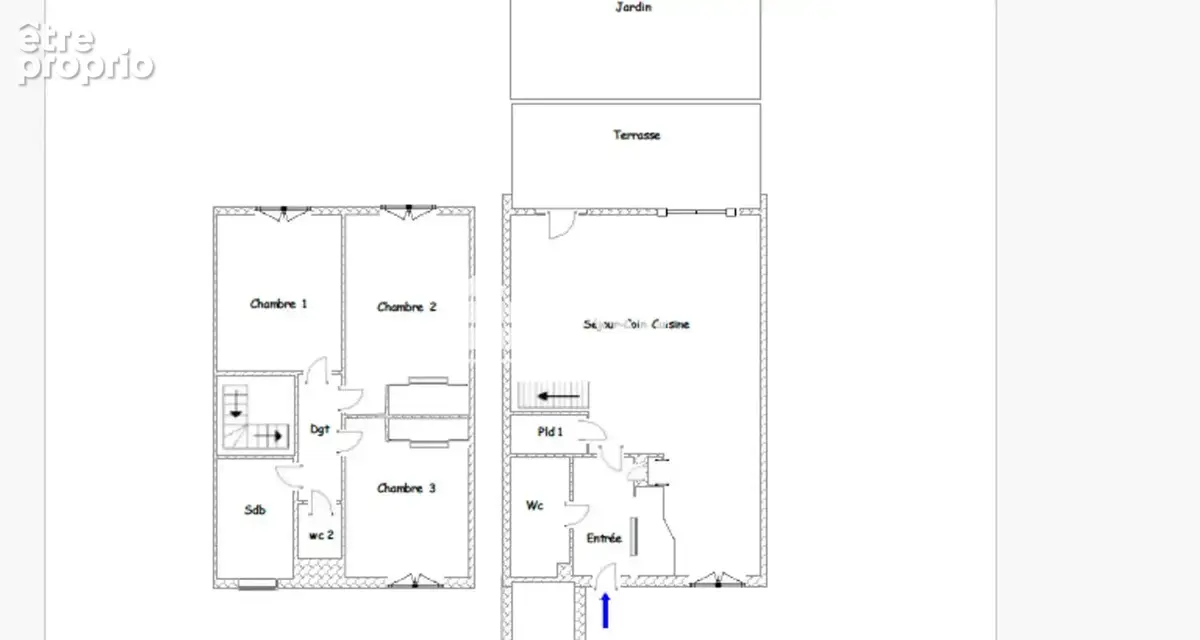 Maison t4 avec terrasse & jardin – 3 chambres – proche lyon - crépieux-la-pape – chemin du champ de lière - photo 13