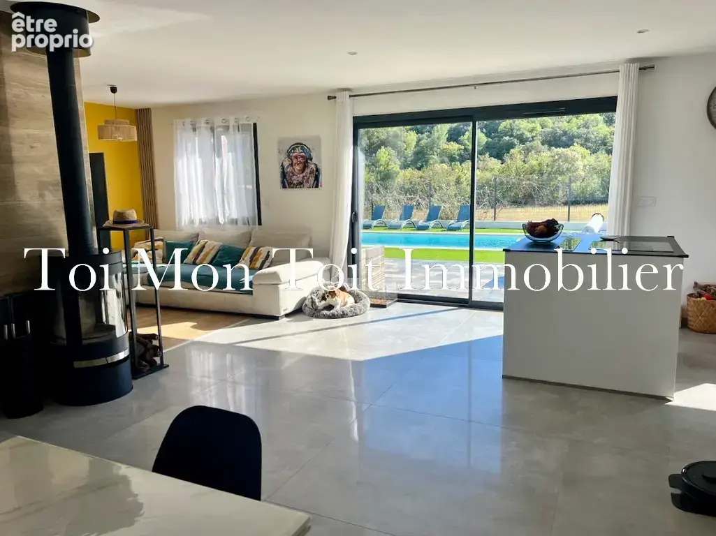 Quissac   villa f5 de plain-pied avec piscine sur 800 m2 de terrain clôturé - photo 3