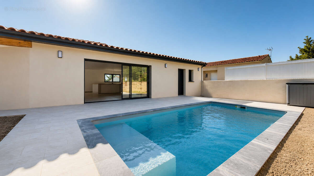Maison neuve, 130m2 habitable, 3 chambres, piscine - photo 2
