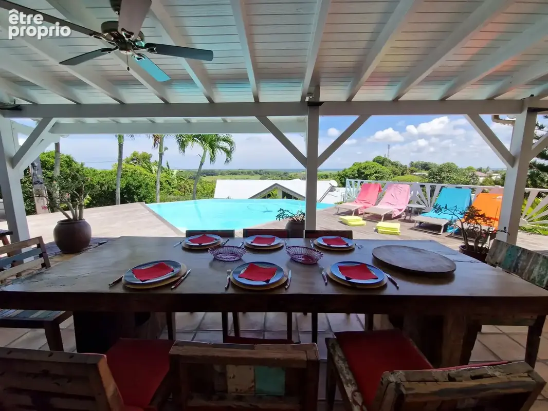 VUE MER Superbe villa de standing + T3 piscine à débordement sur 1000 m² à BAIE MAHAULT (971) - photo 8