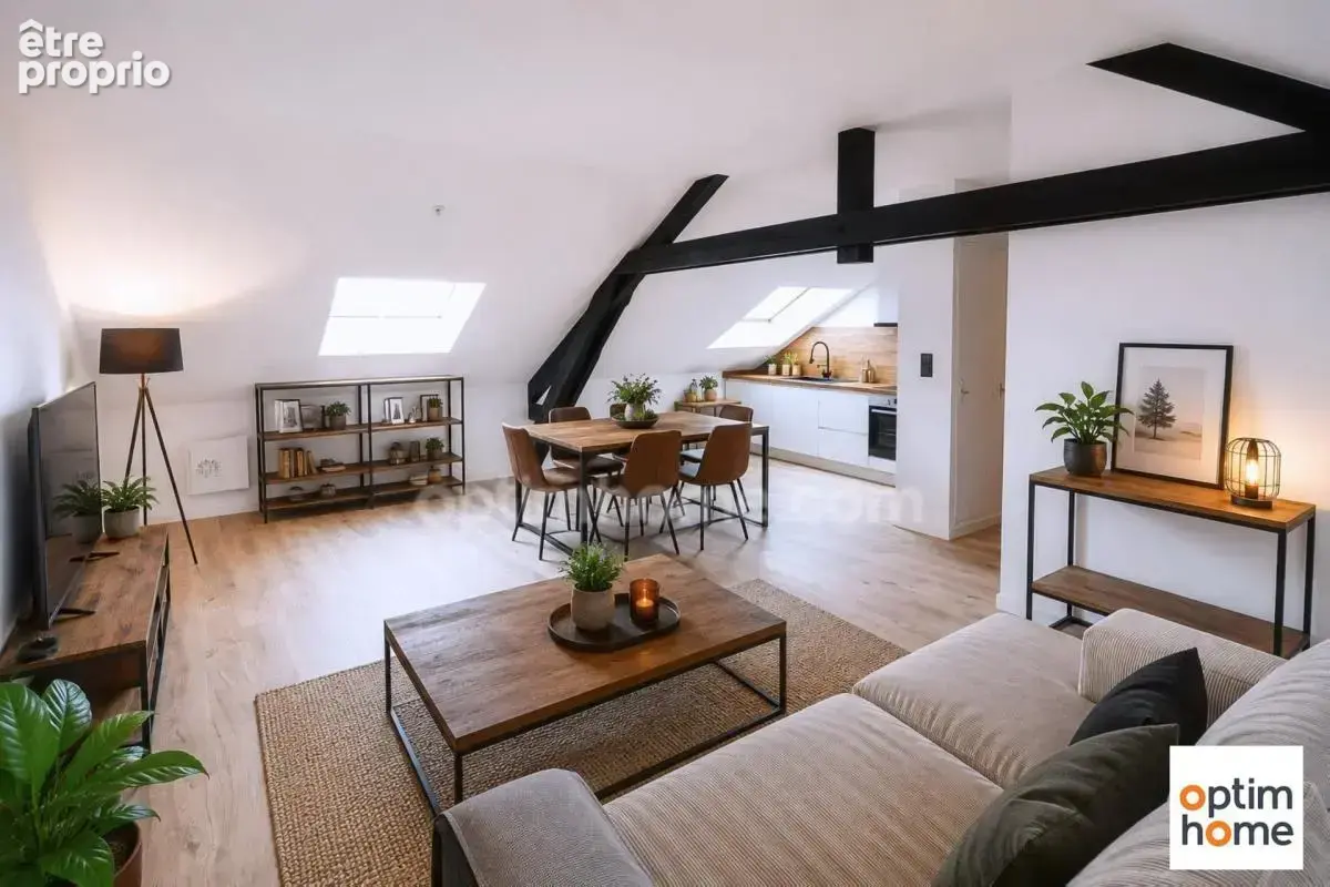 Appartement au deuxieme et dernier etage - 2 chambres - place parking - cave - refait a neuf - photo 1