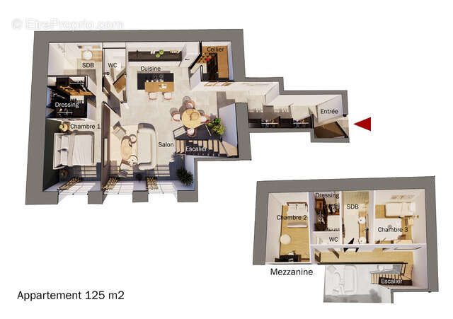 Sète, appartement 4 pièces avec terrasse - photo 19
