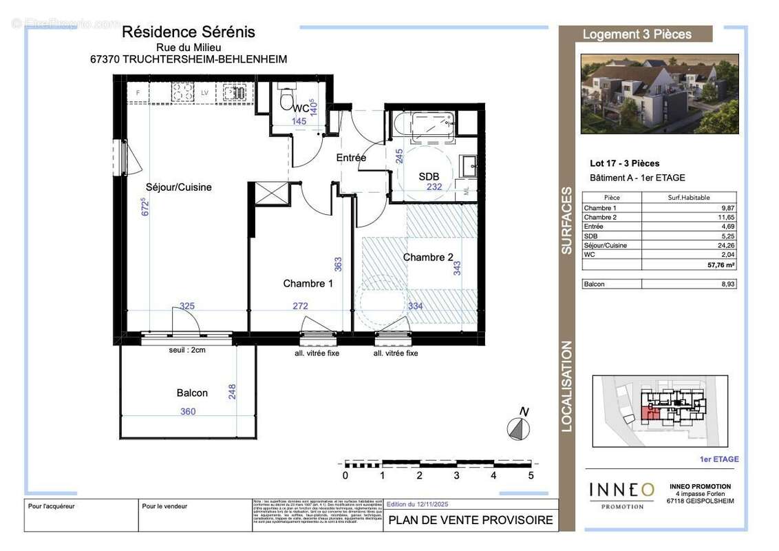 Appartement à TRUCHTERSHEIM