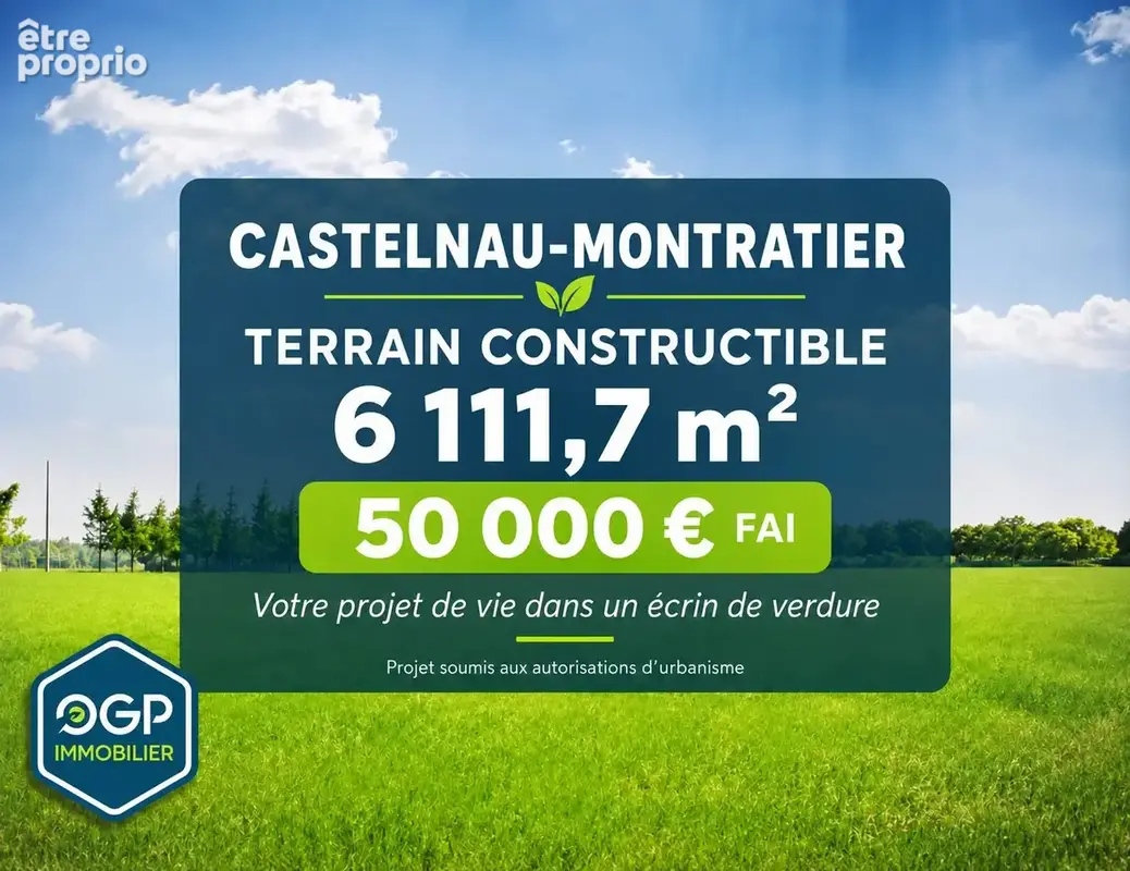 Photo Terrain à Castelnau-Montratier au prix de 50 000€