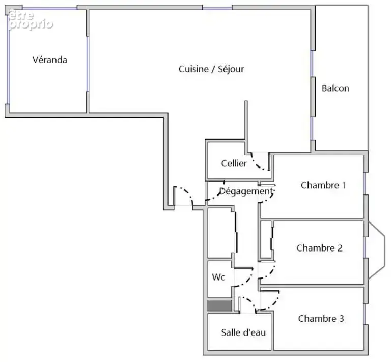 Appartement type 4 avec véranda, balcons, garage et parking, Domaine de Valenson, Guilherand-Granges (07) - photo 16