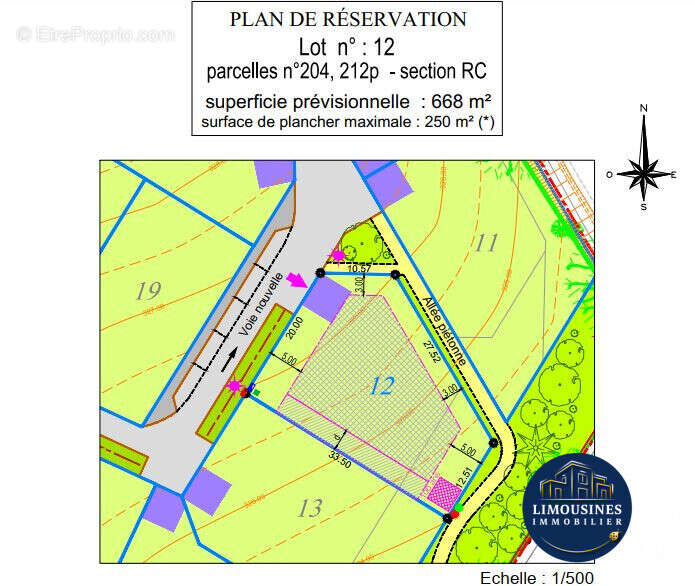Terrain 668 m² à Limoges  - photo 2