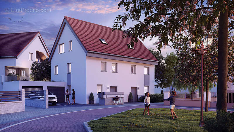 Maison jumelée 91 m² + jardin + terasse+ garage  à vendre 4 pièces HOLTZHEIM (67) - photo 6