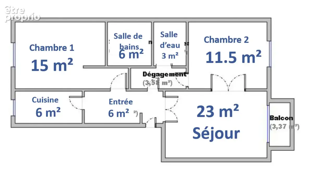 Appartement en résidence séniors à vendre 3 pièces LYON 7EME ARRONDISSEMENT (69) - photo 8