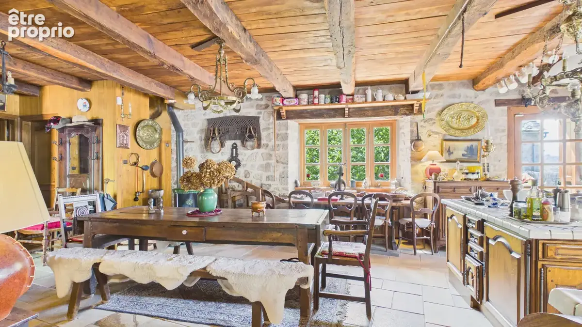 Ensemble en pierre d'exception aux portes de l'Aubrac : 4 maisons restaurées, piscine & patio - PROCHE ESTAING - photo 5