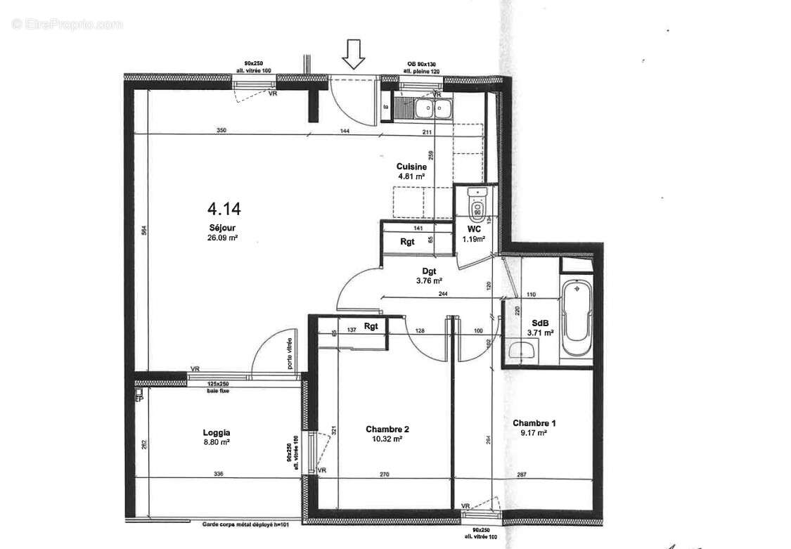 Appartement 59 m² à Rennes  - photo 8