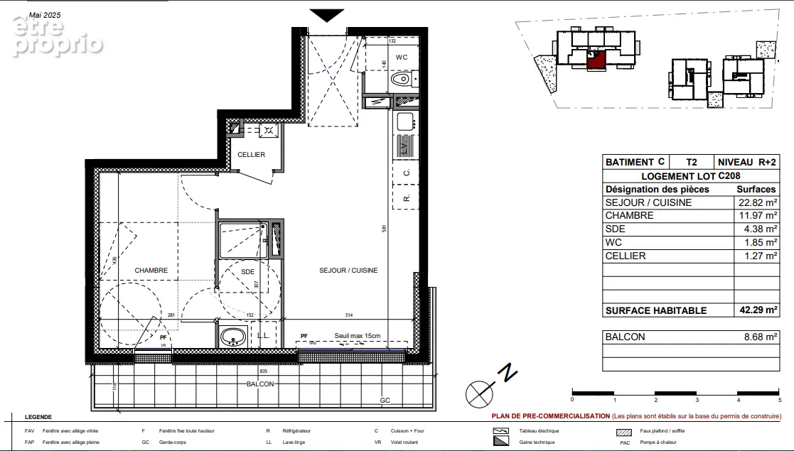 Centre bourg, appartement  neuf  de 42.29 m² T2 - photo 2