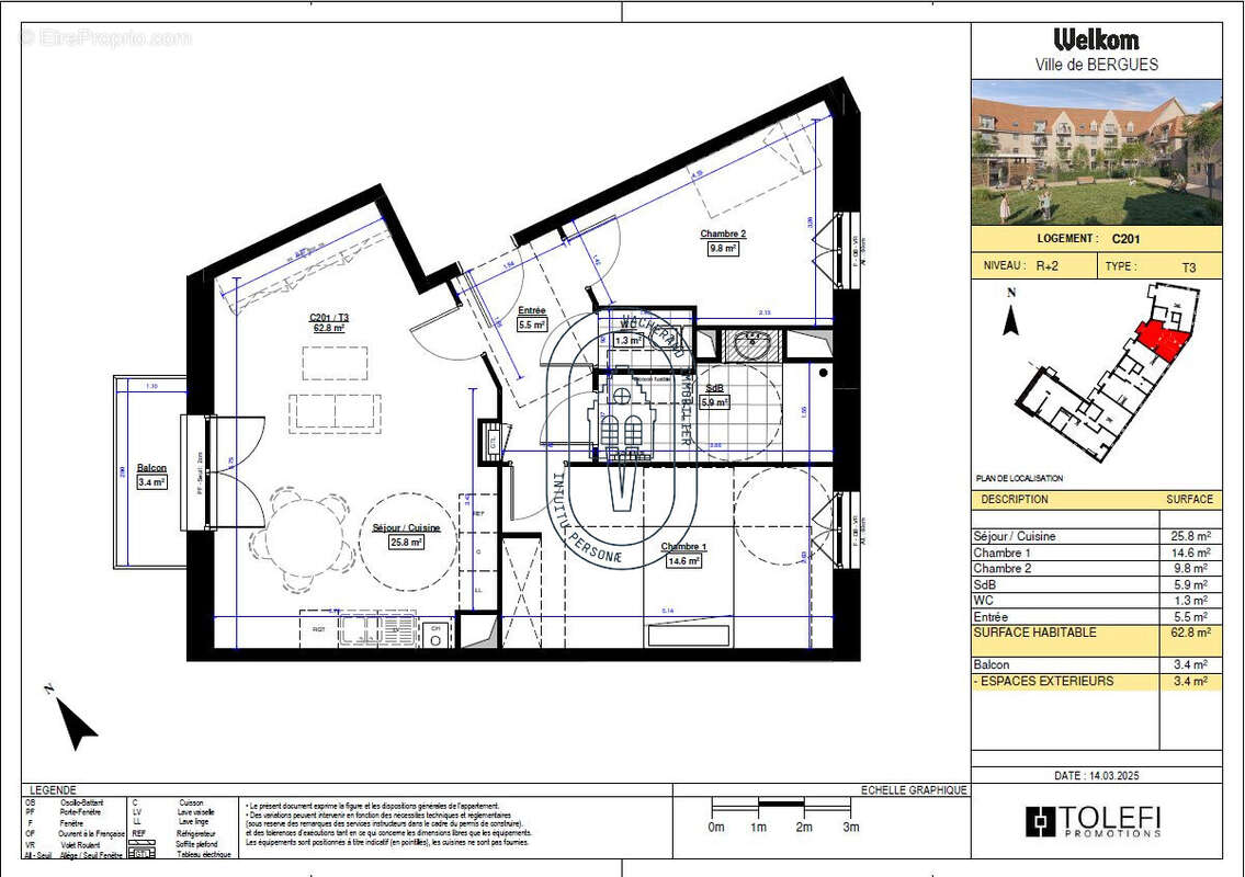Appartement à BERGUES