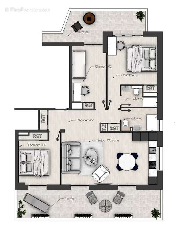Appartement à NICE