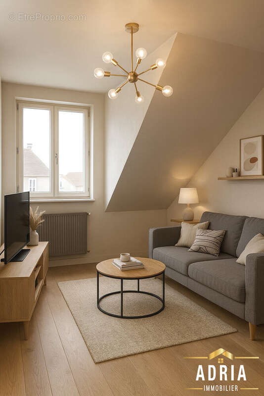 Projection 3D Aménagement salon - Appartement à MONTIGNY-LES-METZ