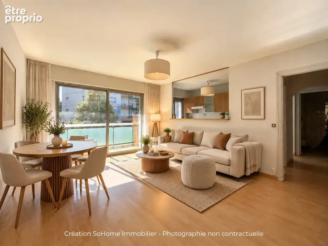 Appartement t2 avec balcon et place de parking - reims centre - photo 2