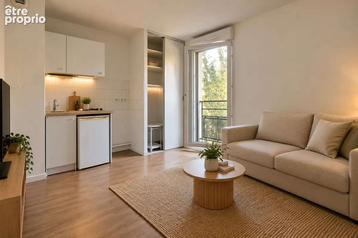 Appartement 20m² à villeneuve-la-garenne - photo 2