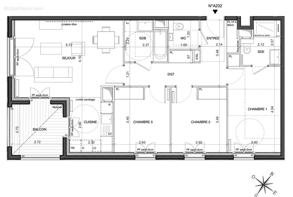 Appartement à SAINT-OUEN