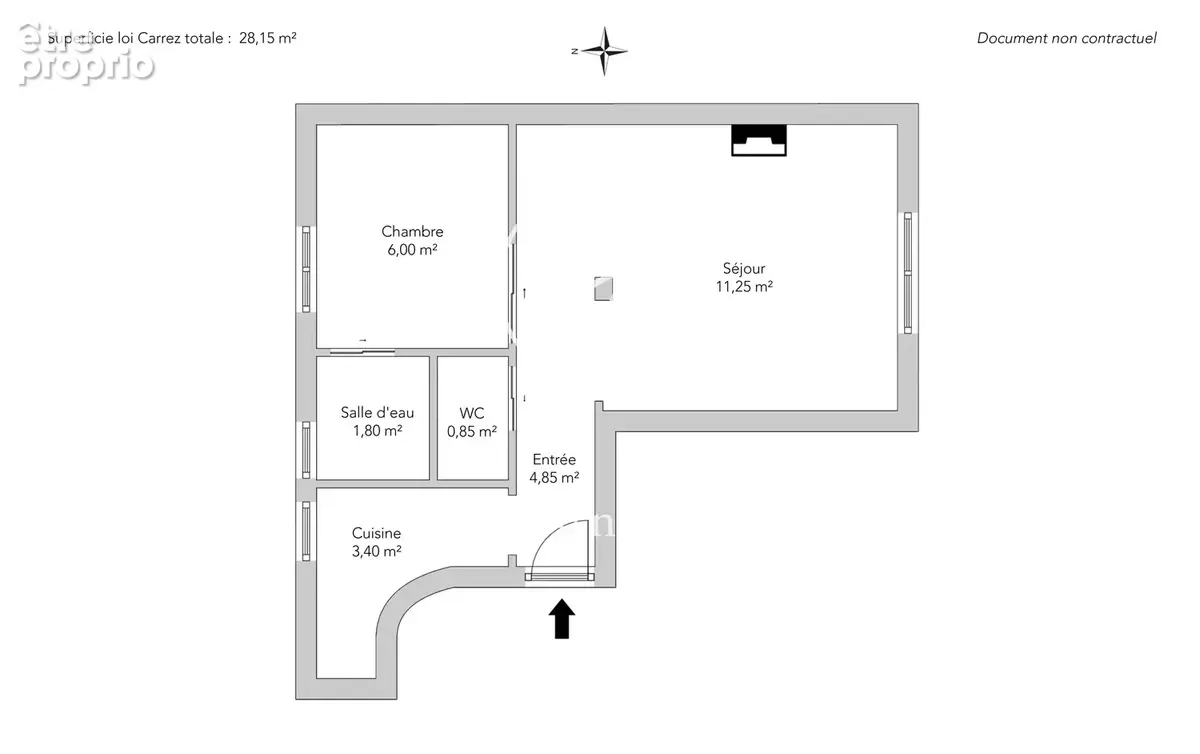 Paris 18e - HAUT MONTMARTRE / RUE BERTHE - Appartement - 2 pièces - 28,15m² Carrez - 1 chambre sur cour arborée - photo 19