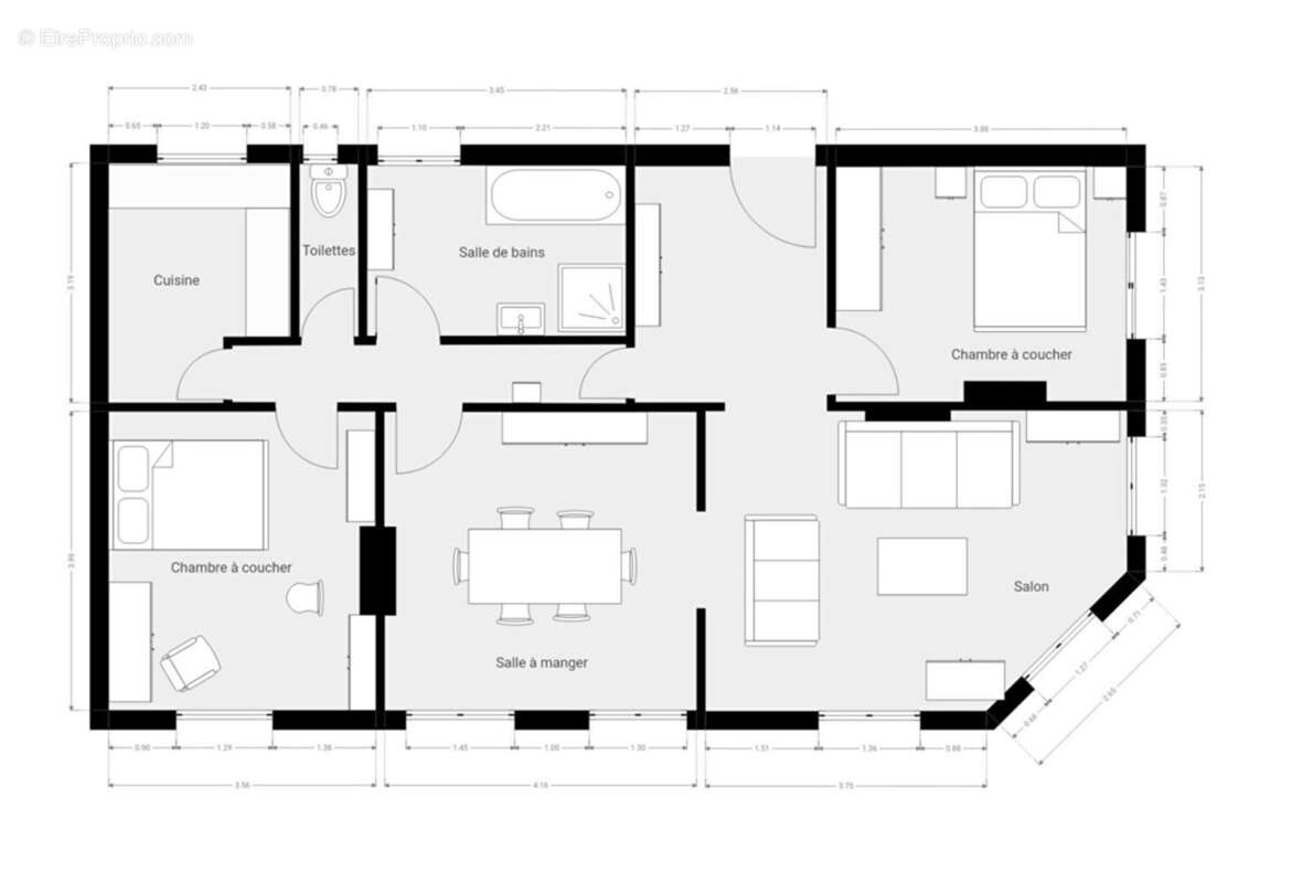 Appartement à PARIS-8E