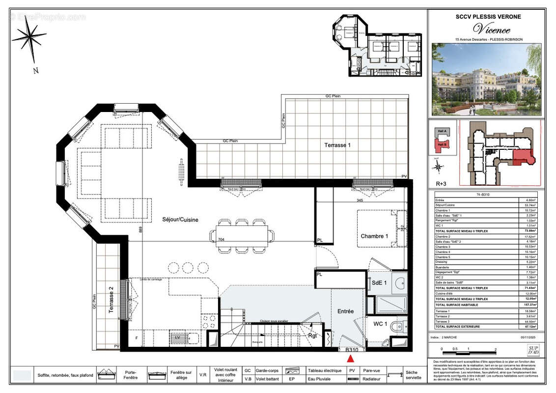 Appartement à LE PLESSIS-ROBINSON