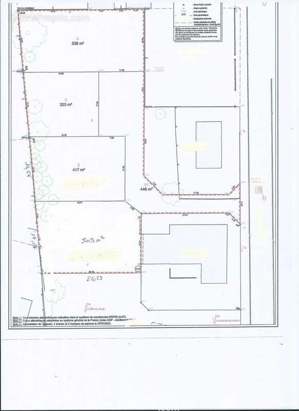 Lotissement de 4 maisons - Terrain à LONGEVILLE-SUR-MER