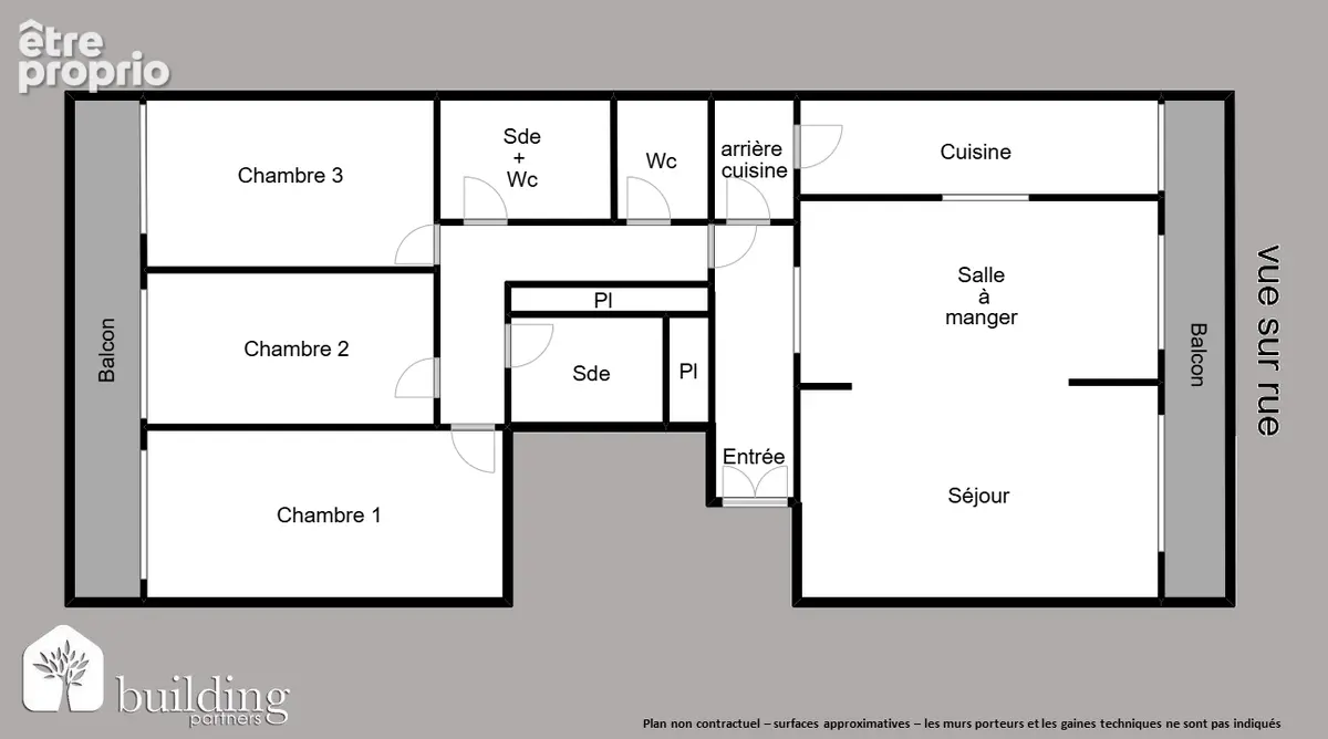Neuilly-sur-Seine - Face Seine - Appartement 5 pièces 108,14 m² avec 20 m² de balcons - photo 2