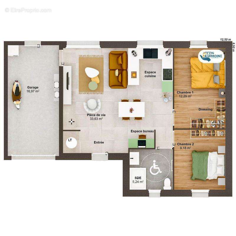 Maison 4 pièces 60 m2 - photo 3