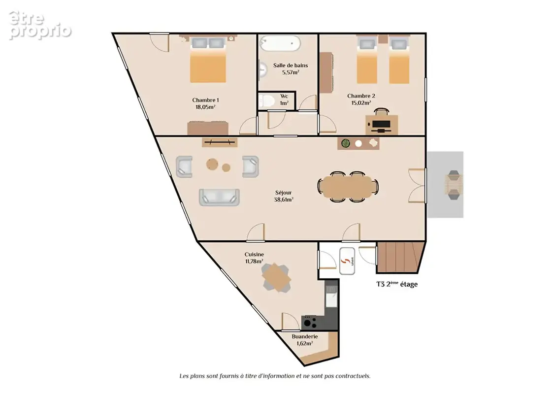 A vendre, Immeuble comprenant 5 appartements et 1 commerce. - photo 3