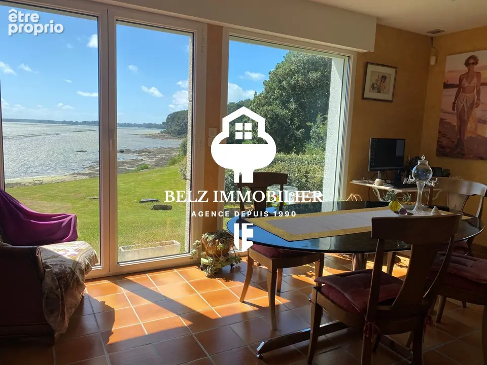 Rare maison locoal-mendon acces du bout du jardin à la ria d'etel et vue panoramique à couper le souffle  terrain d e1740m² - photo 4