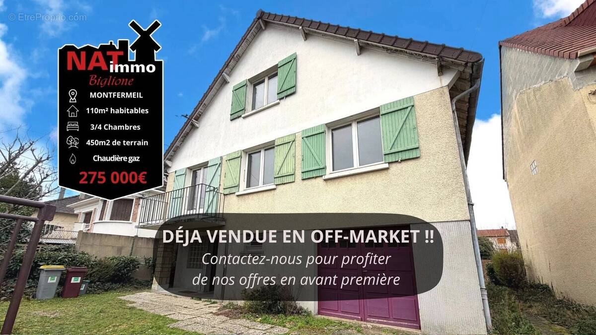Maison à MONTFERMEIL